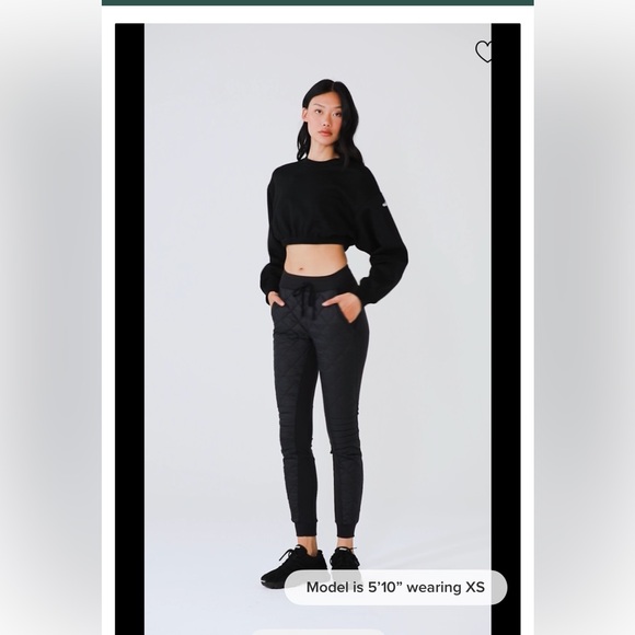 Alo Airbrush Winter Warm High-Waist Moto Puffer Pant - Picture 2 of 4